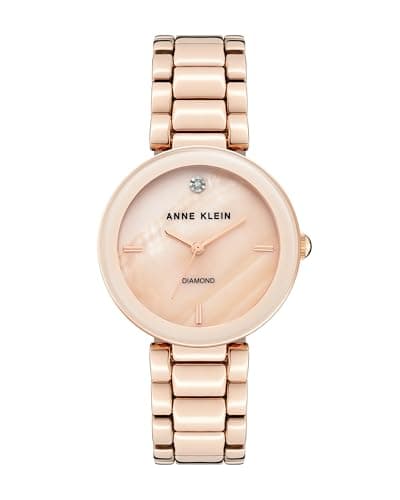 Image of Anne Klein Women's Genuine Diamond Dial Bracelet Watch