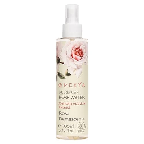 Image of Rose Water Spray 100 ml - Omexya Rosa Damascena Facial Toner - Natural Toner for Face & Skin Care, Refreshing Face Spray without Additives (100 ml (Pack of 1), with Centella Asiatica)