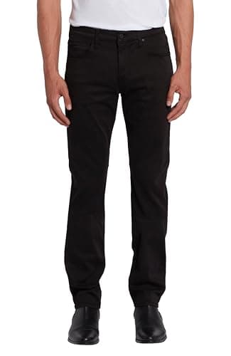 Image of 7 For All Mankind Men's Stretch Slimmy Straight Jean, Stretch Sateen Black, 34