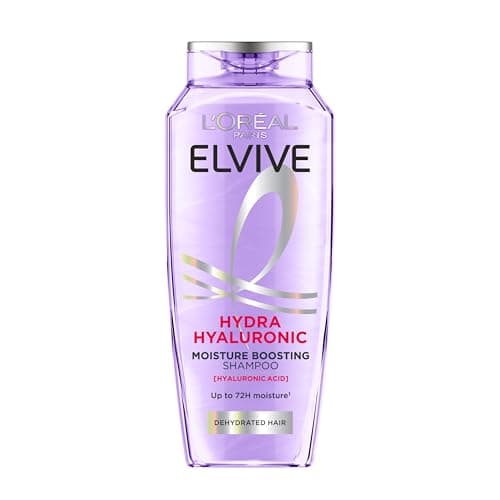 Image of L’Oréal Paris Elvive Hydra Hyaluronic Moisture Boosting Shampoo, with Hyaluronic Acid, for Dry & Dehydrated Hair, Suitable for all hair textures, 400ml
