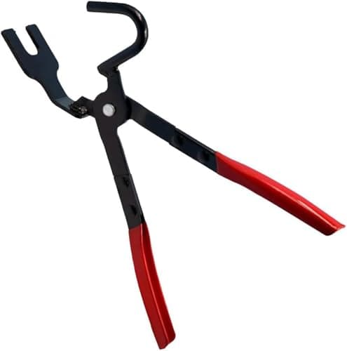 Image of Automotive Exhaust Hanger Removal Pliers Heavy Duty Rubber Bracket Puller Tool for Car & Truck Exhaust System Maintenance
