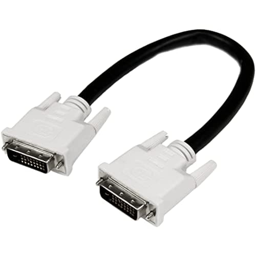 Image of StarTech.com Dual Link DVI Cable - 1 ft - Male to Male - 2560x1600 - DVI-D Cable - Computer Monitor Cable - DVI Cord - Video Cable (DVIDDMM1)