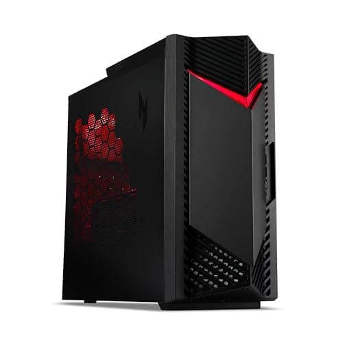 Image of acer, Nitro 50, Gaming Desktop, Intel Core Ultra 7 265F, 32 GB RAM, 2 TB SSD, NVIDIA GeForce RTX 5060, Windows 11 Home, Black, N50-660
