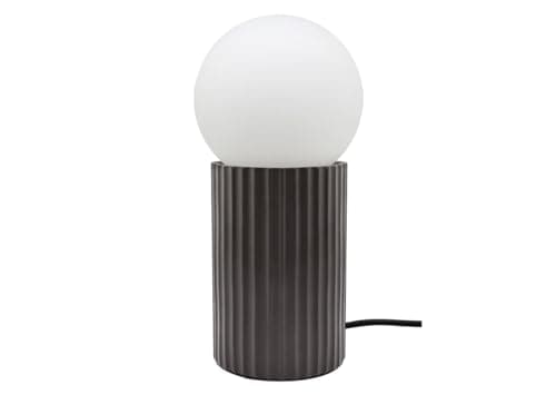 Image of Modern Opaque Globe Desk Lamp Opal Sphere Glass Table Lamp Bedside Light H3014