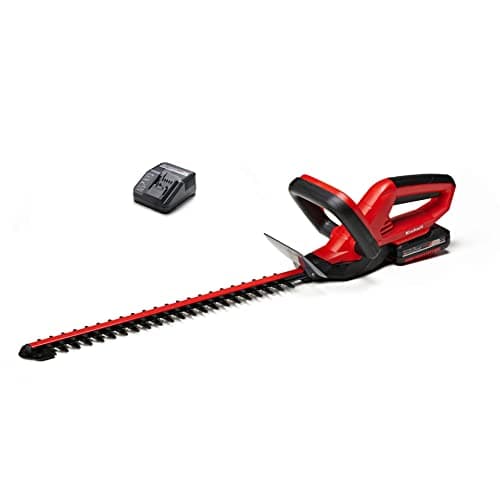 Image of Einhell Cordless hedge trimmer GC-CH 1846 Li Kit Power X-Change (18 V, 46 cm cutting length, 15 mm tooth spacing, ergonomic handle, incl. 2,0 Ah battery and charger)
