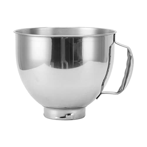 Image of Frdhee Stainless Steel Mixer Bowl for Kitchen aid 4.5-5Quart, Tilt-Head Mixer 5 Quart Mixing Kitchenaid Bowl with Handle, Compatible with Kitchen aid Mixer Accessories