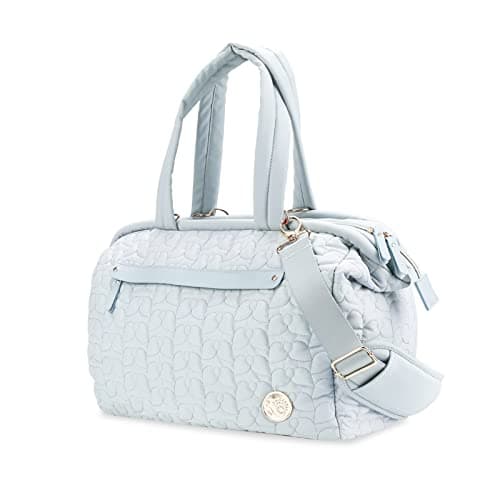 Image of SONARIN Multi-Pockets Baby Nappy Changing Tote Bag,Stylish Large Capacity Multifunctional Baby Changing Bag Satchel Messenger Bag Travel Diaper Bag with Single Shoulder Strap(Blue)