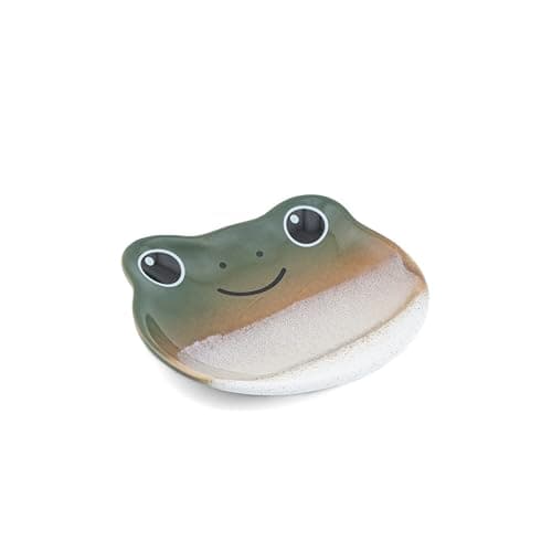 Image of Sass & Belle Mojave Frog Trinket Dish - Decorative Ceramic Jewellery Tray, Trinket Tray or Jewellery Stand for Small Accessories, Unique Design from Sass and Belle