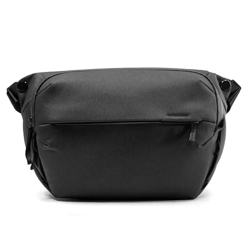 Image of Peak Design Everyday Sling 10L, Black, Padded Adjustable Shoulder Strap for Crossbody or Waist Carry, FlexFold Dividers, Ideal for Carrying Cameras or Everyday Essentials, Sling Bag for Men and Women