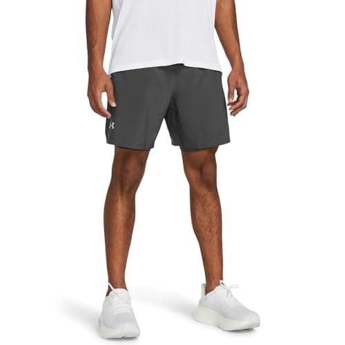 Image of Under Armour Mens UA Launch Run 2 in 1 Shorts C Rock/Reflect XL
