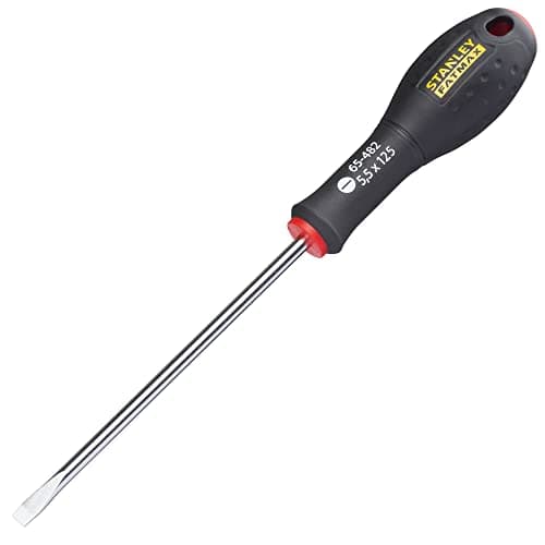 Image of Stanley Fat Max Screwdriver Flared 5.5X125Mm-Black And Red