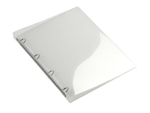 Image of Europel A4 Size Transparent 16 mm 4 Ring Binder — Refillable Paper Folder for School, Meetings, Office, Travel & Home — Waterproof, Travel Friendly & Eco-Friendly Document Organizer — White