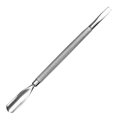 Image of KinetiCore Stainless Steel Cuticle Pusher, Dual-Ended Professional Nail Care Tool, Non-Slip Grip Handle Cuticle Remover for Manicure Pedicure Salon & Home Use