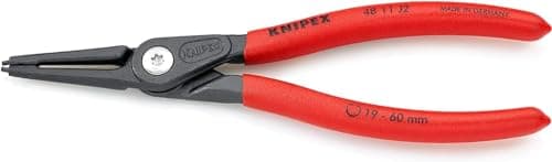 Image of KNIPEX Precision Circlip Pliers for Internal Circlips in Bore Holes with Non-Slip Plastic Coating 180 mm, 48 11 J2