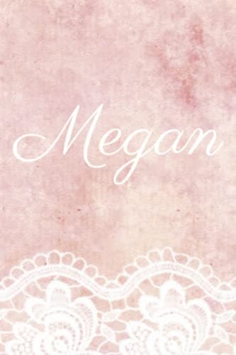 Image of Lace Megan in Pink: A Blank Personalized Lined Notebook