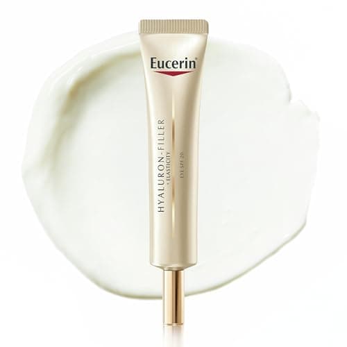Image of Eucerin Hyaluron-Filler + Elasticity Eye Cream SPF20 15ml, Advanced Anti-Wrinkle Eye Cream to Target Signs of Ageing, Innovative Eye Moisturiser with Hyaluronic Acid