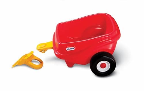 Image of little tikes Cozy Coupe Trailer - Toy Trailer for Toddlers & Children, Encourages Creative Play, Suitable for Ages 3 to 10 Years, Red