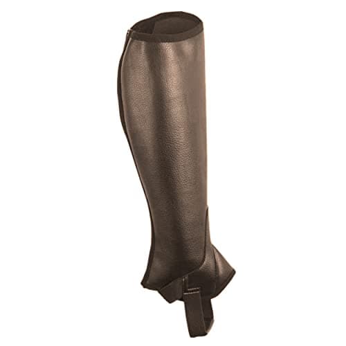Image of Saxon Equileather Half Chaps - Brown, XS