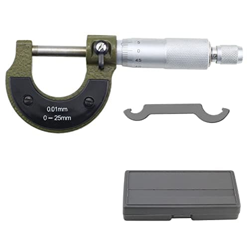 Image of ZDNT External Micrometer Metric 25mm Outside Micrometer 0-25mm Digital Outside Micrometer 0-25mm Measuring Range 0.01mm Graduations High Precision Machinist Tool