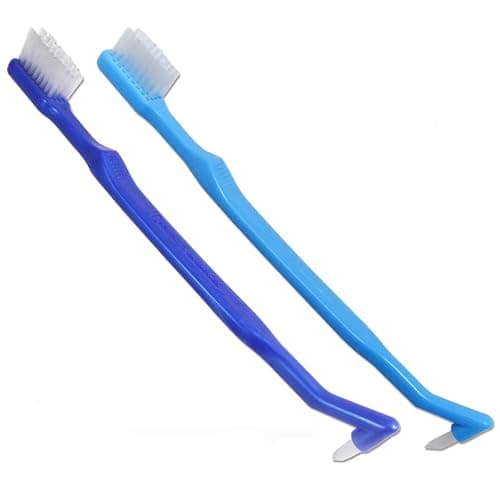 Image of V-Trim Precision ~ Orthodontic Toothbrush x 2 ~ with Interspace Tufted End for Braces