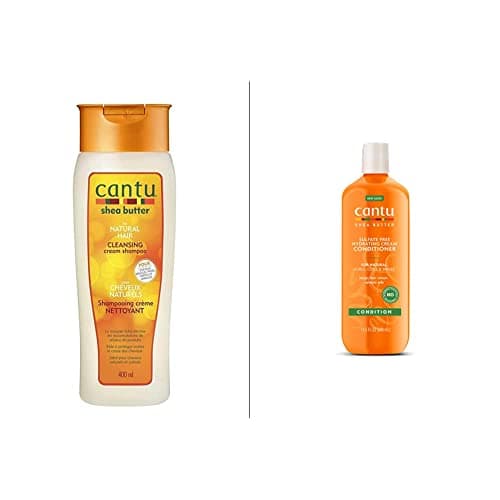 Image of Cantu Shea Butter Cream Conditioner & Cantu Shea Butter Sulphate Free Cleansing Cream Shampoo Bundle