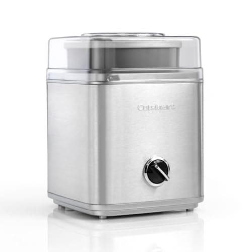 Image of Cuisinart Deluxe Ice cream Maker, Frozen yogurt maker & Sorbet Maker, Homemade desserts, Easy to use at home, Ready in 25 minutes, 5 year guarantee, 2L capacity, Silver ICE30BCU