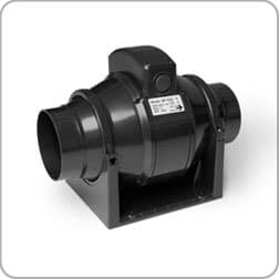 Image of Manrose in-line 2 Speed Mixed Flow Fan + Timer, 100mm Diameter, Model MF 100T, Ventilation, ducting, Extractor Fan for Bathroom Kitchen Toilet Extract