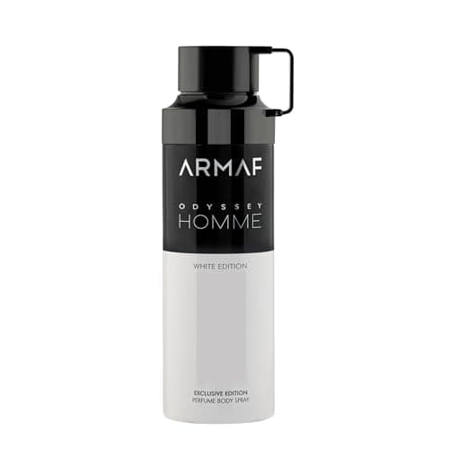 Image of Armaf Odyssey Homme White Edition - Fresh, Spicy, Aquatic, Woody - Body Spray for Men, 200 ml
