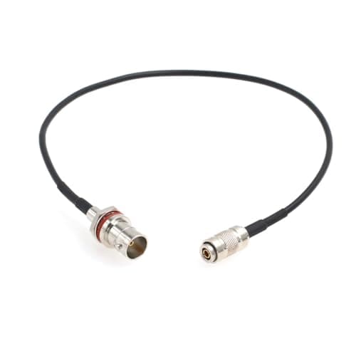 Image of HangTon Camera Monitor 3G HD SDI Adapter Cable for Blackmagic Video Assist RG174/U 75 ohm (15cm, DIN 1.0/2.3 to Female BNC)