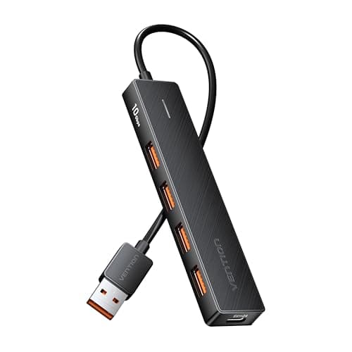 Image of VENTION USB 3.2 Hub 10Gbps 5 Port Multi USB Adapter Compatible with MacBook Pro Air iMac, Surface Pro, XPS, PC, iPad, iPhone, Steam Deck, PS4, PS5
