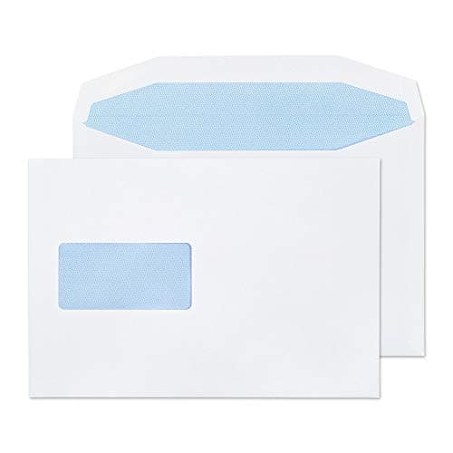 Image of Blake Purely Everyday C5+ 162 x 235 mm 90 gsm Gummed Mailer Window Envelopes (4408) White - Pack of 500