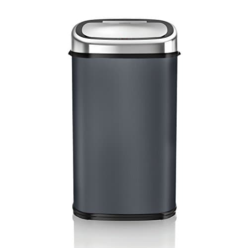 Image of Tower T80902 Kitchen Bin with Sensor Lid, Automatic Soft-Close, Manual Override, 58 Litre, Charcoal