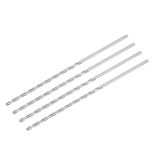 Image of TA-VIGOR 4Pcs 3.5mm Extra Long Twist Drill Bits, 160mm Length High-Speed Steel HSS Straight Shank Spiral Drill Bits for Wood Metal Aluminum Plastic
