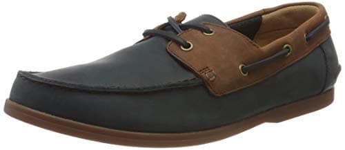 Image of Clarks Men's Pickwell Sail Shoes & Bags, Blue (Navy Combi Navy Combi), 8 UK