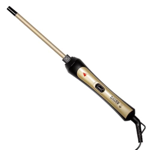 Image of Bauer 38860 Slimline Curling Wand/TourmaPro Styler/Curls for All Hair Types/Ultra Slim 9mm Barrel / 200° Heat / 360° Swivel Cord/Cool Touch Tip
