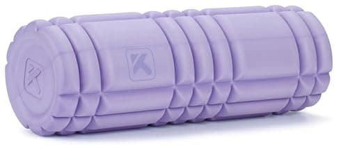 Image of TRIGGERPOINT 12" Hollow Core Foam Roller, Deep Tissue Massage & Mobility, Muscle Recovery & Myofascial Release,Patented GRID Pattern, Lightweight Durable EVA Foam Easy to Clean,30cm x 10cm, Lavender