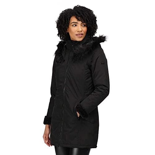 Image of Regatta Womens Waterproof Fur Free Myrcella Jacket Black, 16