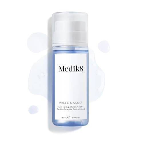 Image of Medik8 Press & Clear - Exfoliating 2% BHA Clarifying Toner - Salicylic & Tranexamic Acid - Reduces Blemishes, Blackheads & Oiliness - 150ml