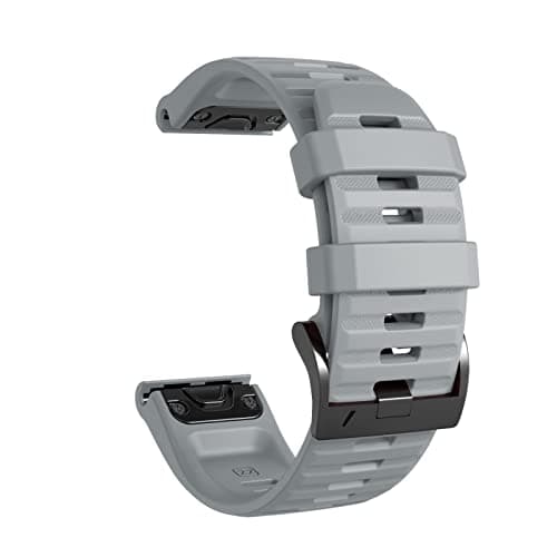 Image of CZKE For Garmin Fenix 6S 5S Watchband 20mm Bracelet For Fenix 6s Pro 5s Plus Rose gold buckle Silicone Quick Replacement Wrist Straps (Color : E, Size : 26mm)