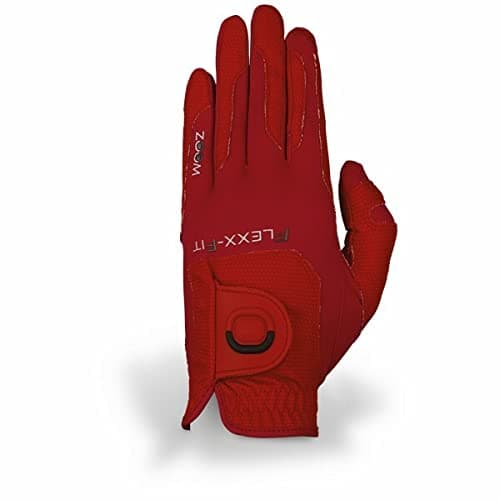 Image of Big Max Zoom Men's Weather Style Golf Gloves - Red Left Hand, One Size