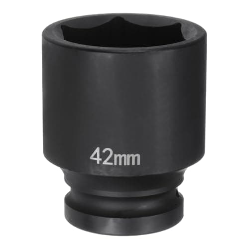 Image of sourcing map 6-Point Impact Socket 3/4" Drive 42mm Metric 40Cr Alloy Steel Spindle Axle Nut Impact Socket