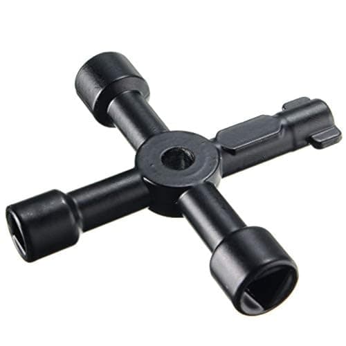 Image of OriGlam Universal 4-Way Multi-Functional Utilities Key for Electric, Water, Gas Meter Box & Cabinet Opening