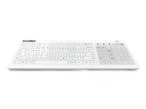 Image of AccuMed Glass - USB/RF/Bluetooth Easy Clean Tempered Glass Medical Keyboard