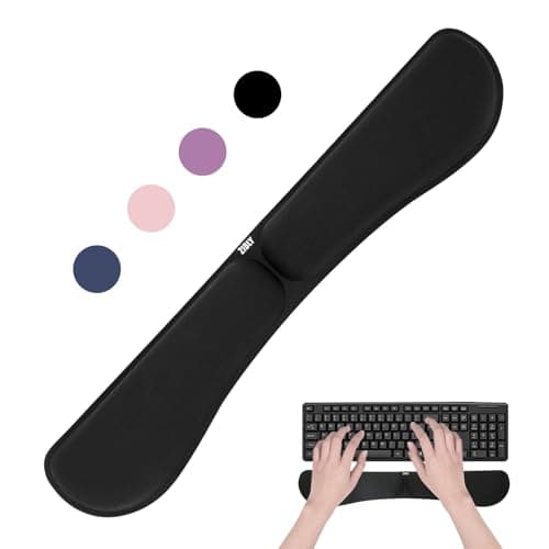 Image of ZIBLY Keyboard Wrist Rest - Anti-Skid Non Slip Ergonomic Wrist Support for Keyboard - Easy Typing, Pain Relief - Wrist Rest Keyboard Premium Memory Foam for Work from Home Gaming Computer Laptop