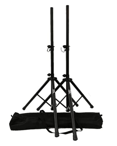 Image of TEK audio SS260 - Speaker Stands Kit including 2 Stands and carry bag PA Stand Mobile DJ medium legs
