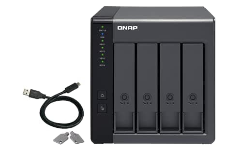 Image of QNAP TR-004 4 Bay USB Type-C Direct Attached Storage (DAS) with hardware RAID (Diskless)