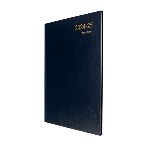 Image of Collins Essential A4 Academic Year 2024-25 Week to View Diary - Dark Blue - Mid Year Academic Planner for Students and Teachers - ESSA43M.65-2425 - July 2024 to July 2025