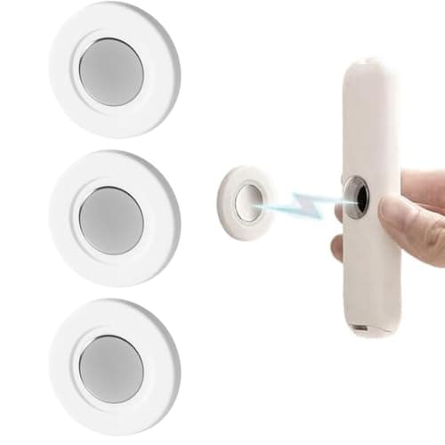 Image of Jurqqer Magnetic Remote Control Holder Wall Mount [Upgraded Super-Strong] Multi-purpose Magnetic Organizer Storage Stand for TV & Appliance Remote, Self-Adhesive No Drilling Mount, Sleek Design,3 Pack