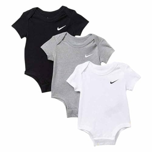 Image of NIKE Air Jordan Fly Like Mike 3-Piece Baby Bodysuit Set, Black 56f096 023 Grey White