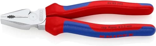 Image of KNIPEX High Leverage Combination Pliers Chrome-Plated with Comfort Handles 200 mm, 02 05 200